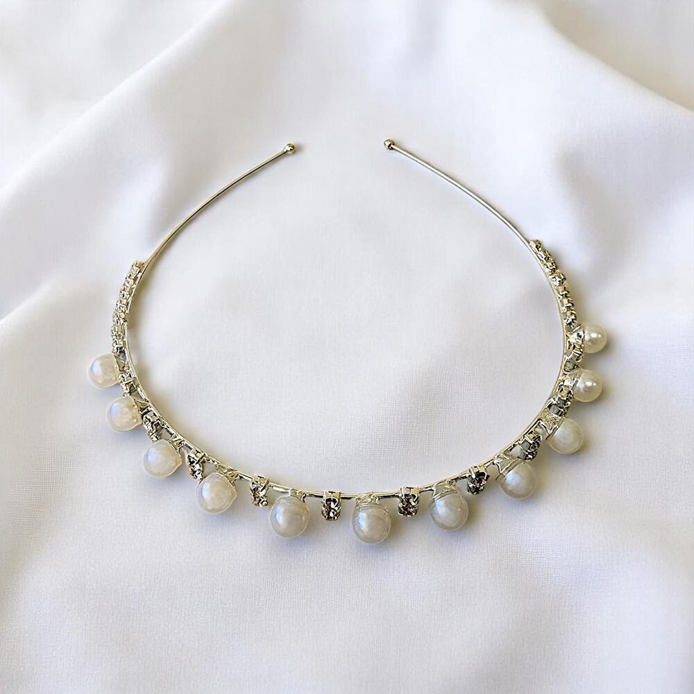 Bridal Tiara | Silver Crown | Wedding Headband | Butterfly | Pearl | Gold | Hair